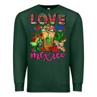 Sports Green Love Mexico Cold Drink Frappe Premium Sweatshirt - FaDigitalArtStudio