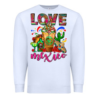 White Love Mexico Cold Drink Frappe Premium Sweatshirt - FaDigitalArtStudio