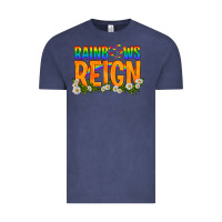 Vintage Denim LGBTQ+ Rainbows Reign Vintage Tee - BundleAndBundleShop