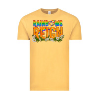 Vintage Mustard LGBTQ+ Rainbows Reign Vintage Tee - BundleAndBundleShop
