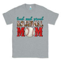 Heather Grey Loud And Proud Baseball Mom Classic Tee - BundleAndBundleShop