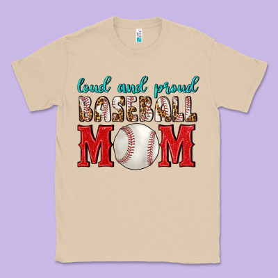 Loud And Proud Baseball Mom Classic Tee Designed By Bundleandbundleshop