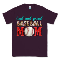 Plum Loud And Proud Baseball Mom Classic Tee - BundleAndBundleShop