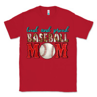 Red Loud And Proud Baseball Mom Classic Tee - BundleAndBundleShop