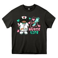 Asphalt nurse life afro american nurse Heavy Core Tee - BarkalooDesign