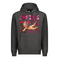Charcoal Heather cupid s dating service Premium Hoodie - OliviaCreatesArt