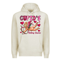 Oatmeal Heather cupid s dating service Premium Hoodie - OliviaCreatesArt