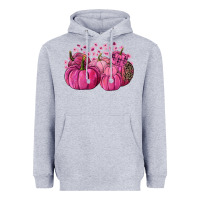 Heather Grey Cancer Pumpkins Heavyweight Hoodie - FaDigitalArtStudio