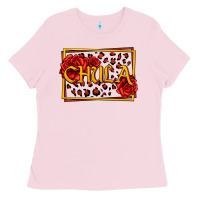 Bubblegum Pink Spanish chula with roses Ladies Tee - Jasminsmagicworld