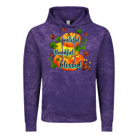 Cloud Purple grateful thankful blessed Vintage Hoodie - MaliasSmallBusiness