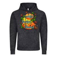 Vintage Black grateful thankful blessed Vintage Hoodie - MaliasSmallBusiness