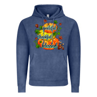 Vintage Denim grateful thankful blessed Vintage Hoodie - MaliasSmallBusiness