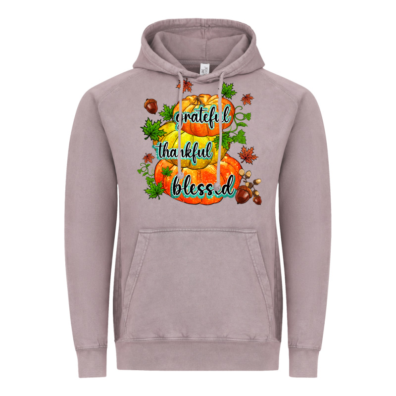 Grateful Thankful Blessed Vintage Hoodie by MaliasSmallBusiness | Teevron
