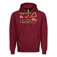 Burgundy sweet but a little twisted Zipper Hoodie - CowGirlArtShop