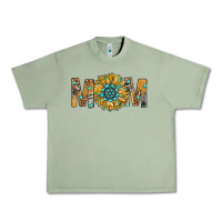 Oil Green Western Mom With Gemstone And Sunflower Urban Heavy Tee - BundleAndBundleShop