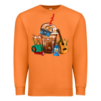 Carrot Camping Frappe Coffee Premium Sweatshirt - FaDigitalArtStudio