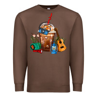 Chestnut Camping Frappe Coffee Premium Sweatshirt - FaDigitalArtStudio