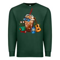 Camping Frappe Coffee Premium Sweatshirt | Teevron