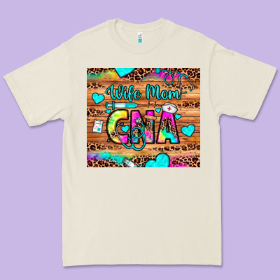 Wife Mom Cna Premium Tee Designed By Jahusdesignshop
