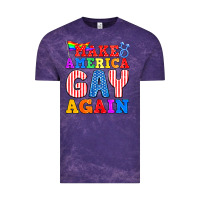 Cloud Purple Make America Gay Again Vintage Tee - BundleAndBundleShop