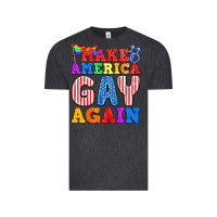 Vintage Black Make America Gay Again Vintage Tee - BundleAndBundleShop
