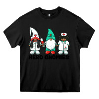 Black hero gnomies african american nurse gnomies medical gnomies Heavy Core Tee - BarkalooDesign