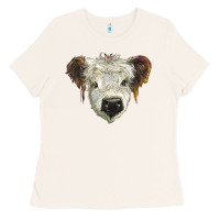 Bone white calf scottish Ladies Tee - BarkalooDesign