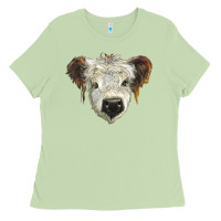 Matcha white calf scottish Ladies Tee - BarkalooDesign