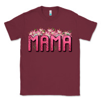 Burgundy Western Mama Classic Tee - BundleAndBundleShop