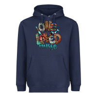 Navy One Loved Nurse Heavyweight Hoodie - FaDigitalArtStudio