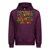 Mauve Wine young black free ish Urban Hoodie - CowhideDigitalArt