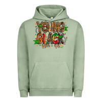 Pigment Oil Green young black free ish Urban Hoodie - CowhideDigitalArt