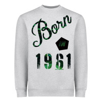 Heather Grey Born In 1961 Heavyweight Sweatshirt - Bettercallsaul