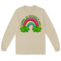 Mushroom happy st patricks day rainbow and shamrock Long Sleeve Tee - RanaPortraitStore