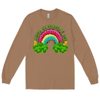 Toasted Coconut happy st patricks day rainbow and shamrock Long Sleeve Tee - RanaPortraitStore