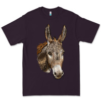Plum Andalusian Donkey Face Premium Tee - LillyAllenDesigns