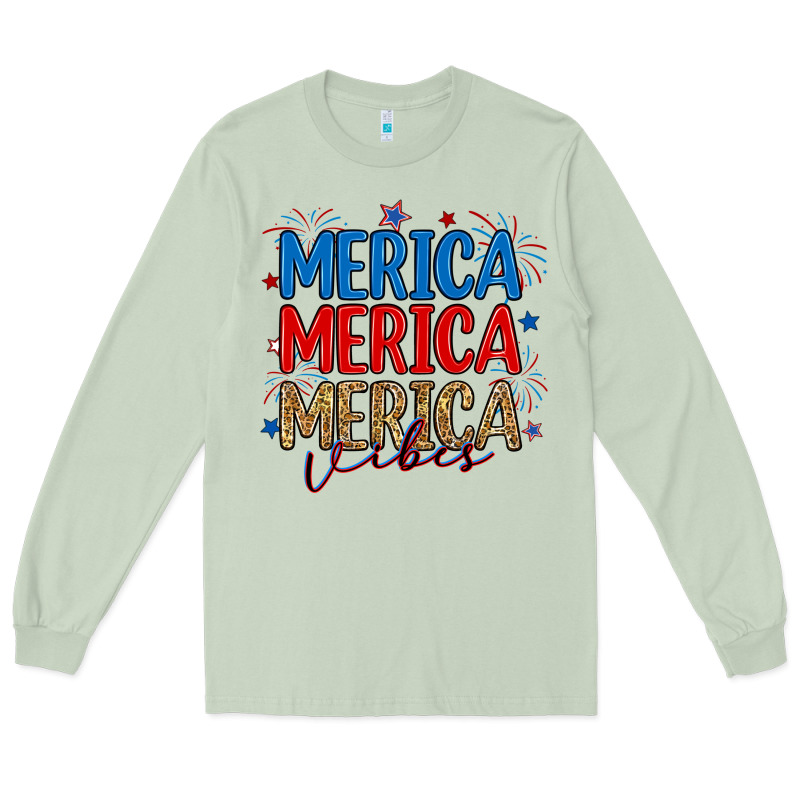 Merica Merica Merica Vibes Long Sleeve Tee by RanaPortraitStore | Teevron
