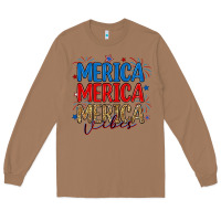 Toasted Coconut merica merica merica vibes Long Sleeve Tee - RanaPortraitStore