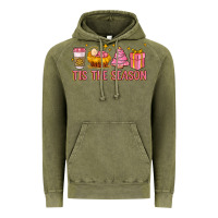 Vintage Olive tis the season Vintage Hoodie - MaliasSmallBusiness