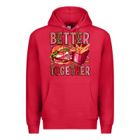 Cardinal hamburger potatoes better together olivia Premium Hoodie - OliviaCreatesArt