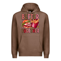 Chestnut hamburger potatoes better together olivia Premium Hoodie - OliviaCreatesArt