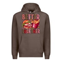Coffee hamburger potatoes better together olivia Premium Hoodie - OliviaCreatesArt