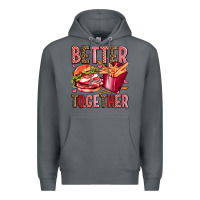 Rock hamburger potatoes better together olivia Premium Hoodie - OliviaCreatesArt