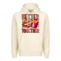 Sandshell hamburger potatoes better together olivia Premium Hoodie - OliviaCreatesArt