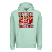 Seafoam hamburger potatoes better together olivia Premium Hoodie - OliviaCreatesArt