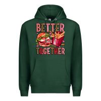 Sports Green hamburger potatoes better together olivia Premium Hoodie - OliviaCreatesArt