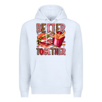 White hamburger potatoes better together olivia Premium Hoodie - OliviaCreatesArt