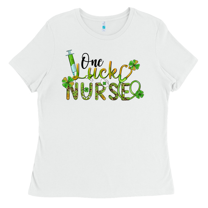 One Lucky Nurse Ladies Tee by BarkalooDesign | Teevron