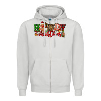 Dove Grey howdy christmas gingerman bread with cowboy Zipper Hoodie - CowGirlArtShop
