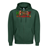 Sports Green howdy christmas gingerman bread with cowboy Zipper Hoodie - CowGirlArtShop